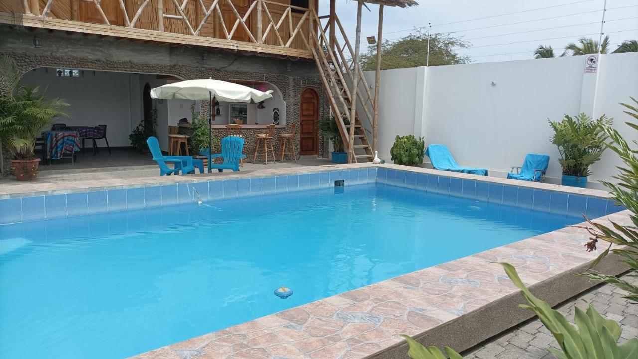 Hostal Villa Brisa Ballenita Bagian luar foto